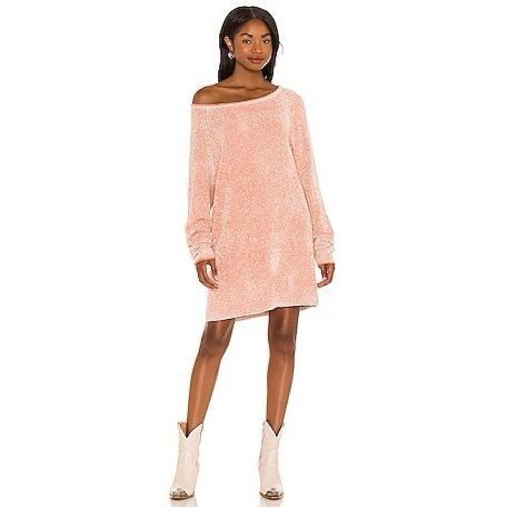 Free People Lenox Sweater Tunic in Carrot Cake Combo Medium